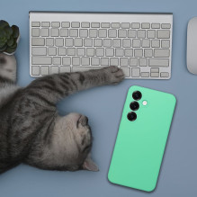 Xiaomi Redmi Note 15 PRO PLUS 5G silikoninis 2 mm dėklas, mėtinis