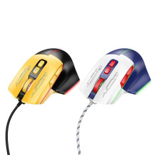 Laidinė žaidimų pelė Hoco USB A 3600 dpi GM31 juoda geltona