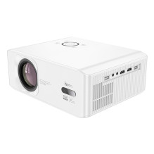 Projektorius „Full HD Hoco“ su „Android“ programine įranga, „Wi-Fi“, „Bluetooth“ 1080P, baltas