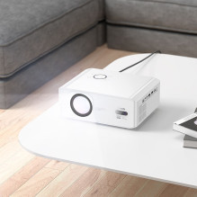Projektorius „Full HD Hoco“ su „Android“ programine įranga, „Wi-Fi“, „Bluetooth“ 1080P, baltas