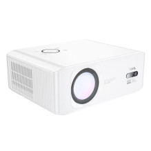 Projektorius „Full HD Hoco“ su „Android“ programine įranga, „Wi-Fi“, „Bluetooth“ 1080P, baltas