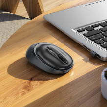 Wireless mouse Hoco 2,4G 1600 dpi GM34 black metal gray