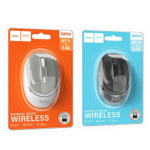 Wireless mouse Hoco 2,4G 1600 dpi GM34 black metal gray