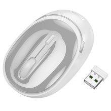Belaidė pelė Hoco 2,4G 1600 dpi GM34 pilka balta