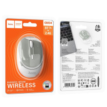 Wireless mouse Hoco 2,4G 1600 dpi GM34 gray white