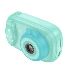 Skaitmeninis vaikiškas fotoaparatas su asmenukių funkcija Hoco 1MP 2,0" HD Ready DV205 mėlynas
