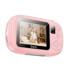 Digital kids camera with selfie function Hoco 1MP 2,0" HD Ready DV205 pink