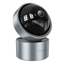 Vidinė kamera „Hoco“, reguliuojama dviem plokštumomis, 3MP „Full HD D5“, sidabrinė
