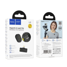 Wireless microphone Lightning Hoco L21 black