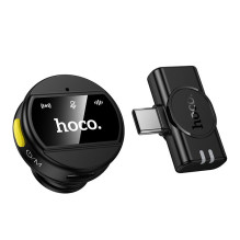 Belaidis mikrofonas USB C Hoco L21 juodas