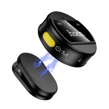 Belaidžiai mikrofonai 2in1 „Lightning“ / USB C Hoco L22, juodi