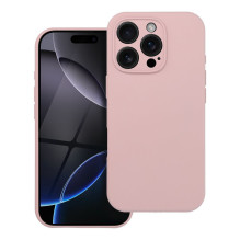 Case for iPhone 15 PRO Silicone 2mm compatible with MagSafe powder pink