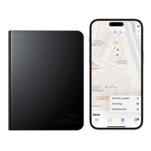 Locator compatible with Apple Find My Hoco passport cover E91G black