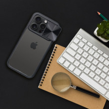 Case for iPhone 15 PLUS Slider black Case for iPhone 15 PLUS Slider black