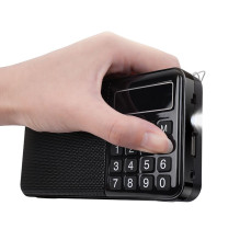 Portable radio Hoco HI50 black Portable radio Hoco HI50 black