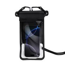 Vandeniui atsparus telefono dėklas Hoco BAG31, juodas