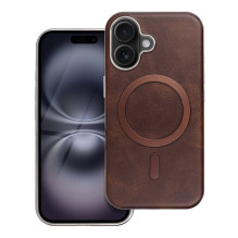 Case for iPhone 14 Gentleman Mag Cover compatible with MagSafe brown Case for iPhone 14 Gentleman Mag Cover compatible with MagSafe brown