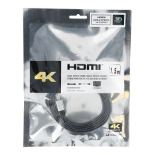 Cable HDMI to HDMI 4K 60Hz High Speed with Ethernet ver. 2.0 BLISTER 1,5 m black Cable HDMI to HDMI 4K 60Hz High Speed with Ethernet ver. 2.0 BLISTER 1,5 m black