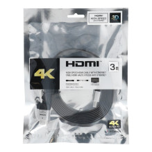 Cable HDMI to HDMI 4K 60Hz High Speed with Ethernet ver. 2.0 BLISTER 3 m black