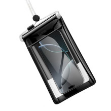 Vandeniui atsparus telefono dėklas Hoco BAG32, juodas