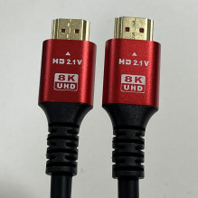 HDMI 2.1 kabelis 8K 60Hz / 4K 120Hz - itin didelės spartos, HDR, eARC, VRR, 48Gbps 1 m, juodas