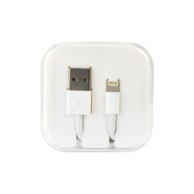 USB A tipo į „Lightning“ tipo laidas, 1A, HD4 dėžutė, 1 m, baltas USB A tipo į „Lightning“ tipo laidas, 1A, HD4 dėžutė, 1 m, baltas