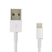 USB A tipo į „Lightning“ tipo laidas, 1A, HD4 dėžutė, 1 m, baltas USB A tipo į „Lightning“ tipo laidas, 1A, HD4 dėžutė, 1 m, baltas