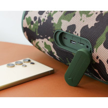 Wireless speaker LED 2 x 20W 4h Hoco HA4 camouflage green