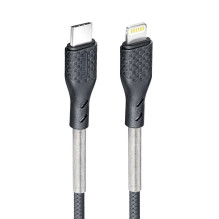USB C į Lightning laidas Forcell F-Energy PD 3A 27W anglies pluošto 1 m CB-01C juodas USB C į Lightning laidas Forcell F-Energy PD 3A 27W anglies pluošto 1 m CB-01C juodas