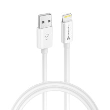USB A tipo laidas su „Lightning“ jungtimi Forcell F-Energy MFi 2,4A 12W 1 m C703, baltas USB A tipo laidas su „Lightning“ jungtimi Forcell F-Energy MFi 2,4A 12W 1 m C703, baltas