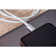 Cable USB A to Lightning Forcell F-Energy MFi 2,4A 12W 1 m C703 white Cable USB A to Lightning Forcell F-Energy MFi 2,4A 12W 1 m C703 white