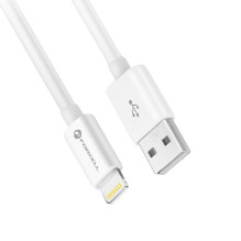 Cable USB A to Lightning Forcell F-Energy MFi 2,4A 12W 1 m C703 white Cable USB A to Lightning Forcell F-Energy MFi 2,4A 12W 1 m C703 white