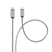 Laidas USB C - Lightning Forcell F-Energy PD 3A 27W metalinis 1 m C238 sidabrinis Laidas USB C - Lightning Forcell F-Energy PD 3A 27W metalinis 1 m C238 sidabrinis