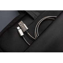 Laidas USB A į Lightning Forcell F-Energy 2,4A 12W metalinis 1 m C236 sidabrinis Laidas USB A į Lightning Forcell F-Energy 2,4A 12W metalinis 1 m C236 sidabrinis