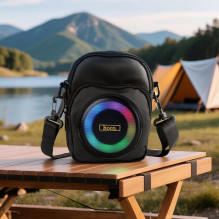 Speaker bluetooth 8W 3h shoulder bag shape 1,5L Hoco HC41 black
