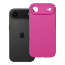 „iPhone 17 AIR“ silikoninis 2 mm dėklas, suderinamas su „MagSafe“, rožinis