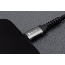 Cable USB A to Lightning Forcell F-Energy 2,4A 12W Cafule 2 m C257 black Cable USB A to Lightning Forcell F-Energy 2,4A 12W Cafule 2 m C257 black