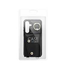 Case for Samsung S25 EDGE Wonder with wallet black Case for Samsung S25 EDGE Wonder with wallet black