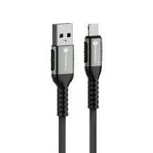 Cable USB A to Lightning Forcell F-Energy 2,4A 12W Cafule 0,5 m C257 black