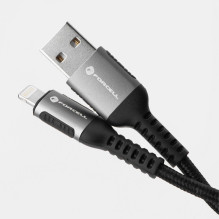 Cable USB A to Lightning Forcell F-Energy 2,4A 12W Cafule 0,5 m C257 black