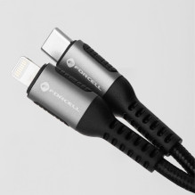 Cable USB C to Lightning Forcell F-Energy PD 3A 27W Cafule 0,25 m C259 black Cable USB C to Lightning Forcell F-Energy PD 3A 27W Cafule 0,25 m C259 black