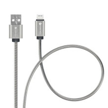 Cable USB A to Lightning Forcell F-Energy 2,4A 12W Metal 2 m C236 silver Cable USB A to Lightning Forcell F-Energy 2,4A 12W Metal 2 m C236 silver
