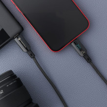 Cable USB C to Lightning Forcell F-Energy PD 3A 27W Digital 1,2 m C276 black Cable USB C to Lightning Forcell F-Energy PD 3A 27W Digital 1,2 m C276 black