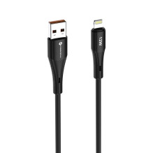 Cable USB A to Lightning Forcell F-Energy 2,4A 12W Silicone 1 m C343 black