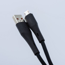 Cable USB A to Lightning Forcell F-Energy 2,4A 12W Silicone 1 m C343 black