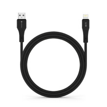 Cable USB A to Lightning Forcell F-Energy 2,4A 12W Silicone 1 m C343 black