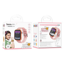 Išmanusis laikrodis vaikams Hoco 1,83" 4G GPS su skambinimo funkcija Y101 rožinis