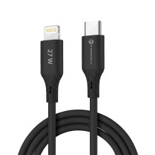 USB C į Lightning kabelis Forcell F-Energy PD 3A 27W silikoninis 1 m C346 juodas USB C į Lightning kabelis Forcell F-Energy PD 3A 27W silikoninis 1 m C346 juodas