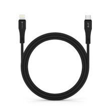 USB C į Lightning kabelis Forcell F-Energy PD 3A 27W silikoninis 1 m C346 juodas USB C į Lightning kabelis Forcell F-Energy PD 3A 27W silikoninis 1 m C346 juodas