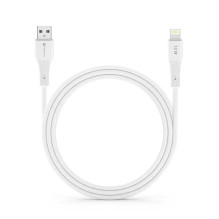 USB A tipo laidas su „Lightning“ jungtimi Forcell F-Energy 2,4A 12W silikoninis, 1 m, C343, baltas USB A tipo laidas su „Lightning“ jungtimi Forcell F-Energy 2,4A 12W silikoninis, 1 m, C343, baltas